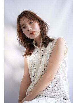 シア(SHEA gakugeidaigaku) 王道ミディアム/レイヤーカット/マロンベージュ/30代40代50代