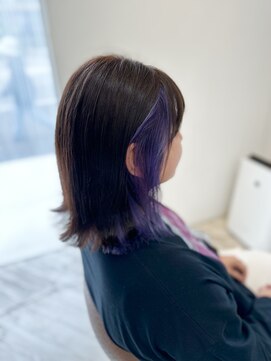 ティーズヘアー(T's HAIR) ミディアム　インナーカラー