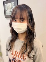 マイ ヘア デザイン 岡崎(MY hair design) 斜めバング/グレージュカラー/シルキーベージュ/岡崎