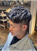 メッシュ×ショートスタイル