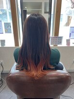 ジェリカヘアー サンフラワー通り(Jlica hair)&nbsp;裾カラーオレンジ