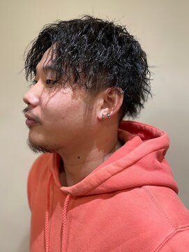 スカイ 亀戸店 (sky) ハイライト/マッシュパーマ/アッシュブラック<理容室>[亀戸]