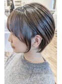 【小顔×ショートボブ】