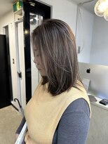 エトラ 渋谷店(etora)&nbsp;小顔ヘア ネビージュグレージュハイライトカラー◎