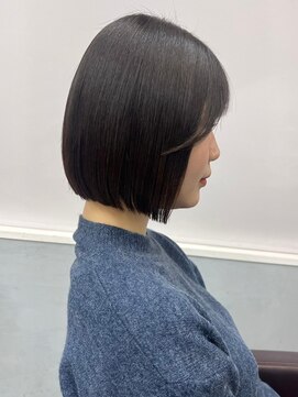 ドロシー 郡山桑野店(Dorothy) 黒髪ボブルフネビージュ小顔ワンレン