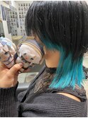 にじさんじ アルス インナーカラー ターコイズ ブルー ウルフ