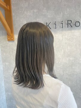 キイロ(KiiRO) オリーブグレージュ/透明感カラー/ブリーチなしカラー