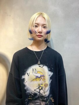ヴァイス 渋谷店(VAICE) ブルーのエンドカラー/ブロンド/推しカラー