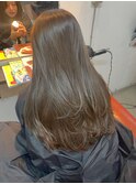 10代20代/レイヤーカット/オリーブカラー/暗めカラー