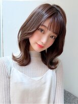 アフロート エル 大阪(AFLOAT L) ミディアムウルフひし形シルエットひし形ボブヨシンモリ