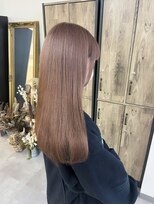 ミョンシル&nbsp;【myonsil 松本】ピンクブラウン/ロングレイヤー