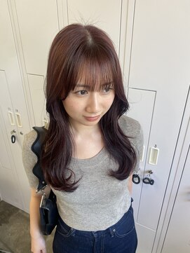クリアーオブヘアー 池下店(clear OF HAIR) cherry red color