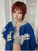 オレンジブラウンショートレイヤー