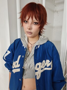 レコ 渋谷(LECO) オレンジブラウンショートレイヤー