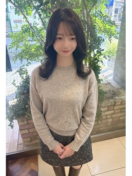 ファーレンピュアスウィート(fahren-pure-suite) 韓国風レイヤー/ブリーチ無しOlive beige