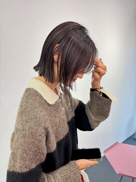 ハイライト/ケアブリーチ/ぷつっとボブ/ダブルカラー