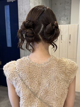 イミ(imi) ひつじヘア/ツインシニヨン/お団子/シニヨン/ヘアセット/登戸