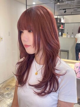 シェノン 表参道(CHAINON) 表参道/イメチェン/ピンクベージュ/アンブレラカラー/前髪/渋谷