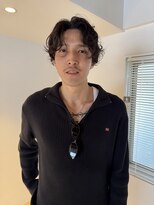 パーク(PARK) メンズセンターパートパーマニュアンスパーマスパイラルパーマ