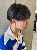 MEN’S/リバースセンターパート/ニュアンスパーマ/新宿