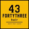FORTYTHREE hair【フォーティースリーヘアー】【7/1NEW OPEN（予定）】のお店ロゴ