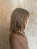 【美しい髪を維持】酵素ケアカラー+似合わせカット