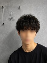 ウヌ ヘアルーム(uNu Hair Room) ラウンドショートマッシュ×パーマ