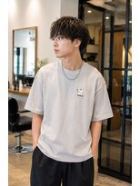 MEN's Baguz MEN'Sカット/ MEN'Sパーマ/ MEN'Sカラー 無造作カーリー×濡れ感マッシュのトレンドメンズパーマ