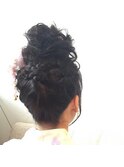 【下北沢＊I'll b hair＊】編み込みおだんご&浴衣着付け♪