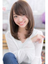 ヘアアンドビューティー ミック(Hair & Beauty miq)&nbsp;大人かわいい☆斜めバングのラブワンカール