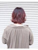 ラピッツヘアデザイン(la Pitt's hair design) ボブ×カシスピンク