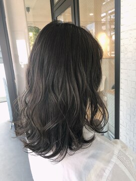 テラスヘア 新潟駅南(TERRACE hair) アッシュグレージュ×波巻きウェーブ