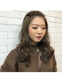 ＊ミントベージュカラー＊【安田汐里】