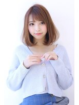 オーロ 宝塚店(ORO)&nbsp;20代30代40代透明感マロンベージュニュアンスカラーAラインボブ