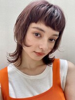 ピークアブー アヴェダ アトレ恵比寿(PEEK-A-BOO AVEDA)&nbsp;ウルフレイヤーミルクティーブラウンミディアムレイヤー30代40代