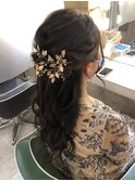 ハーフアップ