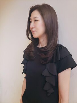 トップヘアー ガーデンヴィラ 安城(Garden Villa) 艶やか大人のワンカールロング/レイヤーロング/ニュアンスカラー