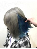ヘアーグランデシーク(Hair Grande Seeek) シルバー×インナーブルー
