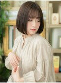■アッシュブラック前下がりぶつ切りボブ310★戸頭20代30代40代