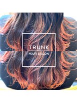 トランク(TRUNK)&nbsp;【地毛グラデーション×コーラルオレンジ】
