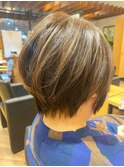 脱白髪染めバレイヤージュ髪質改善ストレートトリートメント