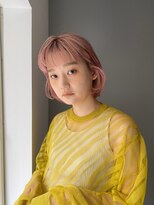 ユイル(Uil)&nbsp;デザインカラーシルキーベージュイヤリングカラーボブ