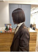 切りっぱなしボブ