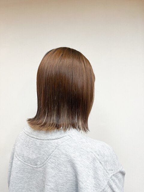 《TOPHAIR 玉島店/ もも》結べる切りっぱなしボブ