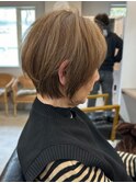 20代30代40代 大人ショート アッシュベージュカラー