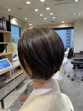 エンドロール(end roll) ショートボブ/髪質改善カラー/髪質改善ストレート