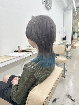 ニュート(Neut ) エンドカラーターコイズ/グレージュカラー