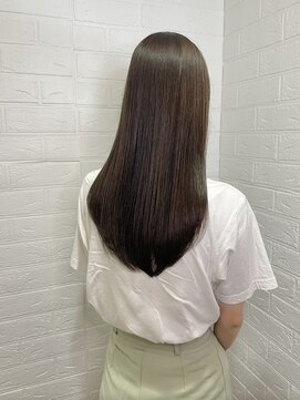 ヘアースペースブルーム プリュス 石橋店(HAIR SPACE BLOOM plus) 石橋阪大前/オリーブベージュ/レイヤーカット/酸熱/縮毛矯正