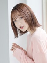 ウル 表参道(HOULe) レイヤーボブ　くびれヘア　ベージュカラー　透明感　髪質改善