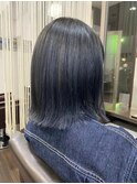 黒髪暗髪ナチュラルモードハイライトフェイスレイヤー20代30代